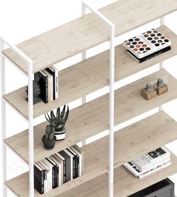 Стеллаж Crafto Симпл Плюс Лофт 05 125x32x190