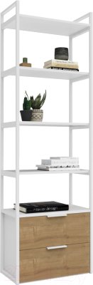 Стеллаж Crafto Квентин Мини Лофт 02 60x32x190 - фото