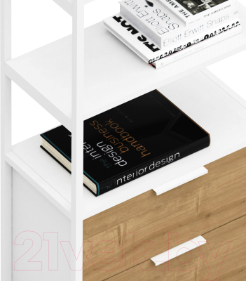 Стеллаж Crafto Квентин Мини Лофт 02 60x32x190