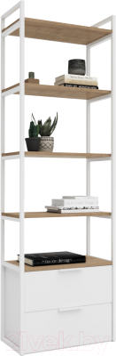 Стеллаж Crafto Квентин Мини Лофт 04 60x32x190 - фото