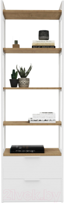 Стеллаж Crafto Квентин Мини Лофт 04 60x32x190