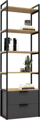 Стеллаж Crafto Квентин Мини Лофт 05 60x32x190 - фото