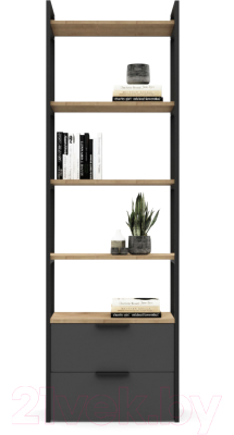 Стеллаж Crafto Квентин Мини Лофт 05 60x32x190