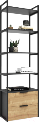 Стеллаж Crafto Квентин Мини Лофт 08 60x32x190 - фото