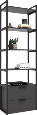 Стеллаж Crafto Квентин Мини Лофт 09 60x32x190 - фото