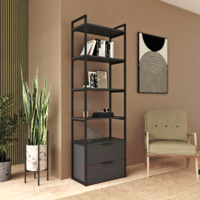 Стеллаж Crafto Квентин Мини Лофт 09 60x32x190