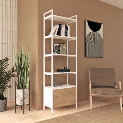 Стеллаж Crafto Бонд Мини Лофт 02 60x32x190