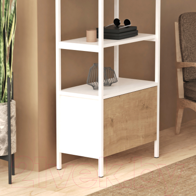 Стеллаж Crafto Бонд Мини Лофт 02 60x32x190