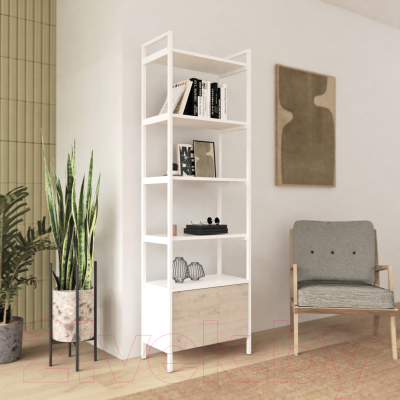 Стеллаж Crafto Бонд Мини Лофт 03 60x32x190