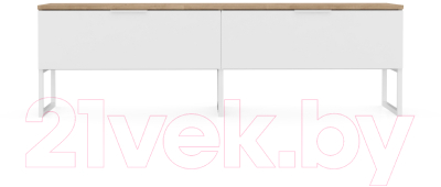 Тумба Crafto Рокки 05 150x38x47 (белый/дуб)