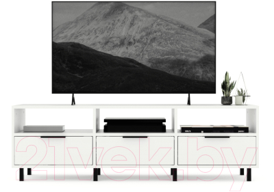 Тумба Crafto Агата 01 150x38x47 (белый) - фото