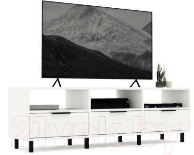 Тумба Crafto Агата 01 150x38x47 (белый)