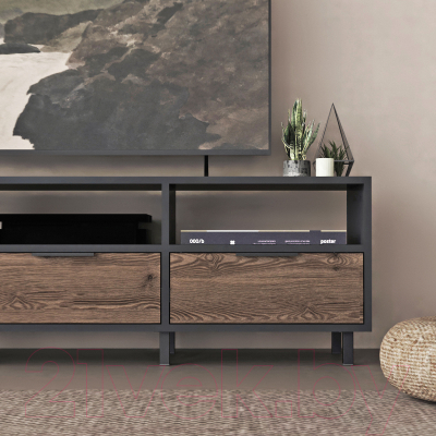 Тумба Crafto Агата 06 150x38x47 (графит вишня)