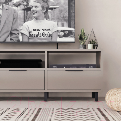 Тумба Crafto Агата 07 150x38x47 (латте/черный)