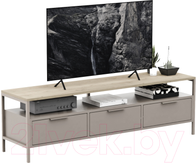 Тумба Crafto Фрида 05 154x40x47 (каштан/латте) - фото