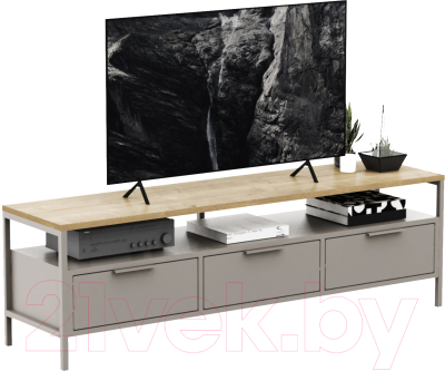 Тумба Crafto Фрида 06 154x40x47 (дуб/латте) - фото