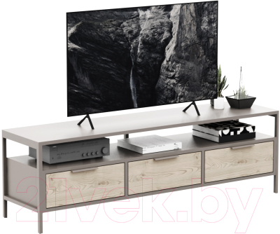 Тумба Crafto Фрида 07 154x40x47 (каштан/латте) - фото