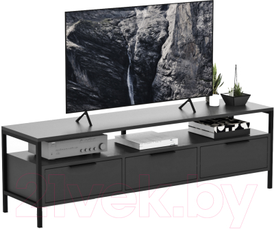 Тумба Crafto Фрида 08 154x40x47 (графит) - фото