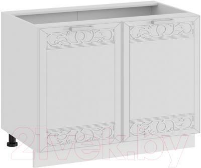 Шкаф-стол кухонный ТриЯ Долорес 1Н8 (белый/сноу) - фото