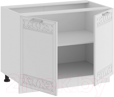 Шкаф-стол кухонный ТриЯ Долорес 1Н8 (белый/сноу)