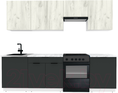 Готовая кухня ВерсоМебель Эко-2 2.6 - фото