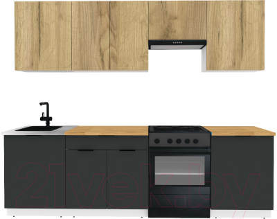 Готовая кухня ВерсоМебель Эко-2 2.6 - фото