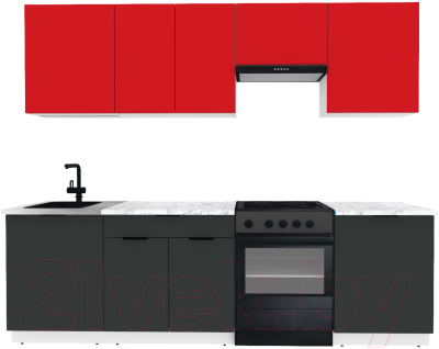 Готовая кухня ВерсоМебель Эко-2 2.6 - фото