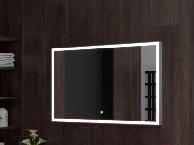 Зеркало Континент Frame Silver Led 120x70