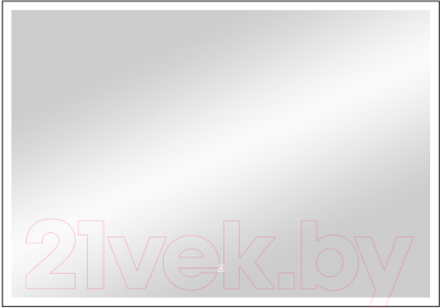 Зеркало Континент Frame Black Led 100x70