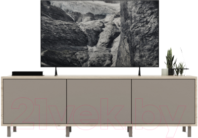 Тумба Crafto Анри 05 150x38x47 (каштан/латте) - фото