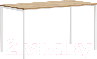 Письменный стол Crafto Рон Лофт 02 138x70x75 (белый/дуб) - фото