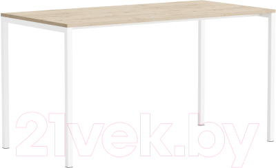 Письменный стол Crafto Рон Лофт 03 138x70x75 (белый/каштан) - фото