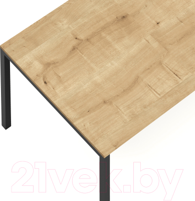 Письменный стол Crafto Рон Лофт 05 138x70x75 (черный/дуб)