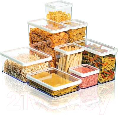 Емкость для хранения Rotho Loft Premium / 1161090000 (прозрачный/белый)