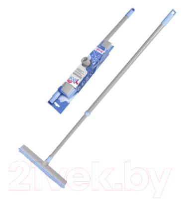 Щетка для пола York Prestige с резиновой щетиной с рукояткой - фото