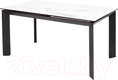 Обеденный стол M-City Cremona 140 High Gloss Statuario / DECDF501THGSTATBLCK140 - фото