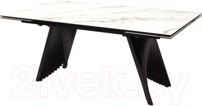 Обеденный стол M-City Ivar 180 Marbles KL-188 / 626M04353 (контрастный мрамор/керамика) - фото