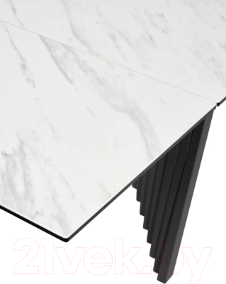 Обеденный стол M-City Ivar 180 Marbles KL-99 / ROCAVA9649GNKL99 (белый мрамор/керамика)