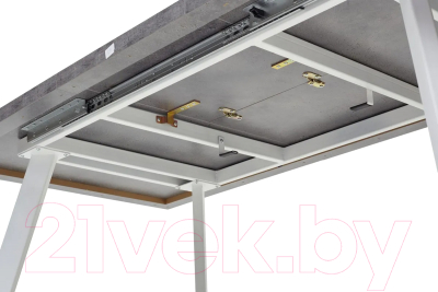 Обеденный стол M-City Brick M 140 / DEDBRICKMBETPORWHT140 (бетон портленд/белый)