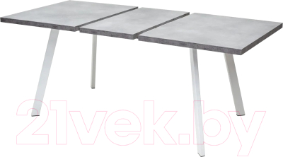 Обеденный стол M-City Brick M 140 / DEDBRICKMBETPORWHT140 (бетон портленд/белый)