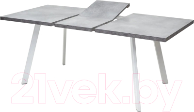 Обеденный стол M-City Brick M 140 / DEDBRICKMBETPORWHT140 (бетон портленд/белый)
