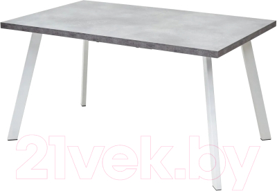 Обеденный стол M-City Brick M 140 / DEDBRICKMBETPORWHT140 (бетон портленд/белый)