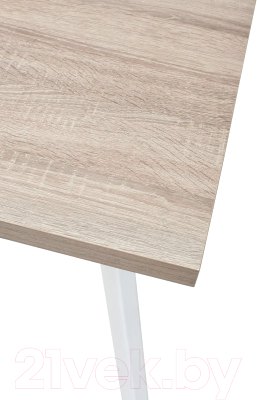 Обеденный стол M-City Brick M 140 / DEDBRICKMOAKTRUFWHT140 (дуб трюфель/белый)