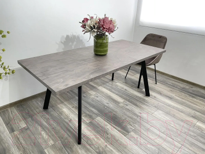 Обеденный стол M-City Brick M 140 / DEDBRICKMONBLK140 (оникс/черный)