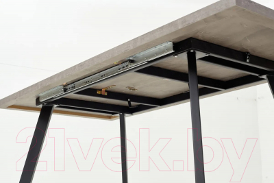 Обеденный стол M-City Brick M 140 / DEDBRICKMONBLK140 (оникс/черный)