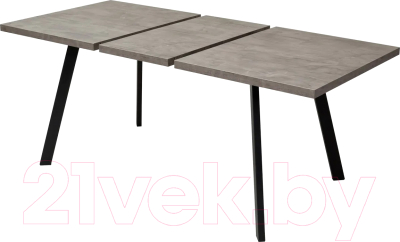Обеденный стол M-City Brick M 140 / DEDBRICKMONBLK140 (оникс/черный)