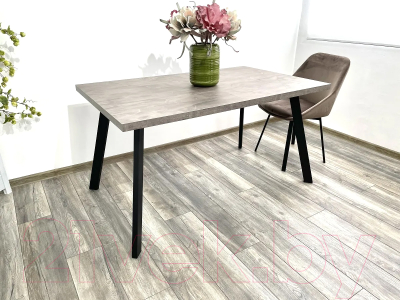 Обеденный стол M-City Brick M 140 / DEDBRICKMONBLK140 (оникс/черный)