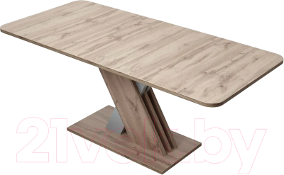 Обеденный стол M-City Exel 140 / DEDEXELOAKTRUFAL140 (дуб трюфель/алюминий)