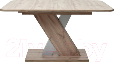 Обеденный стол M-City Exel 140 / DEDEXELOAKTRUFAL140 (дуб трюфель/алюминий)