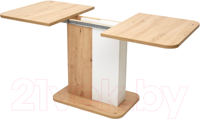 Обеденный стол M-City Next 110 / DEDNEXTART110 (дуб артисан/белый)